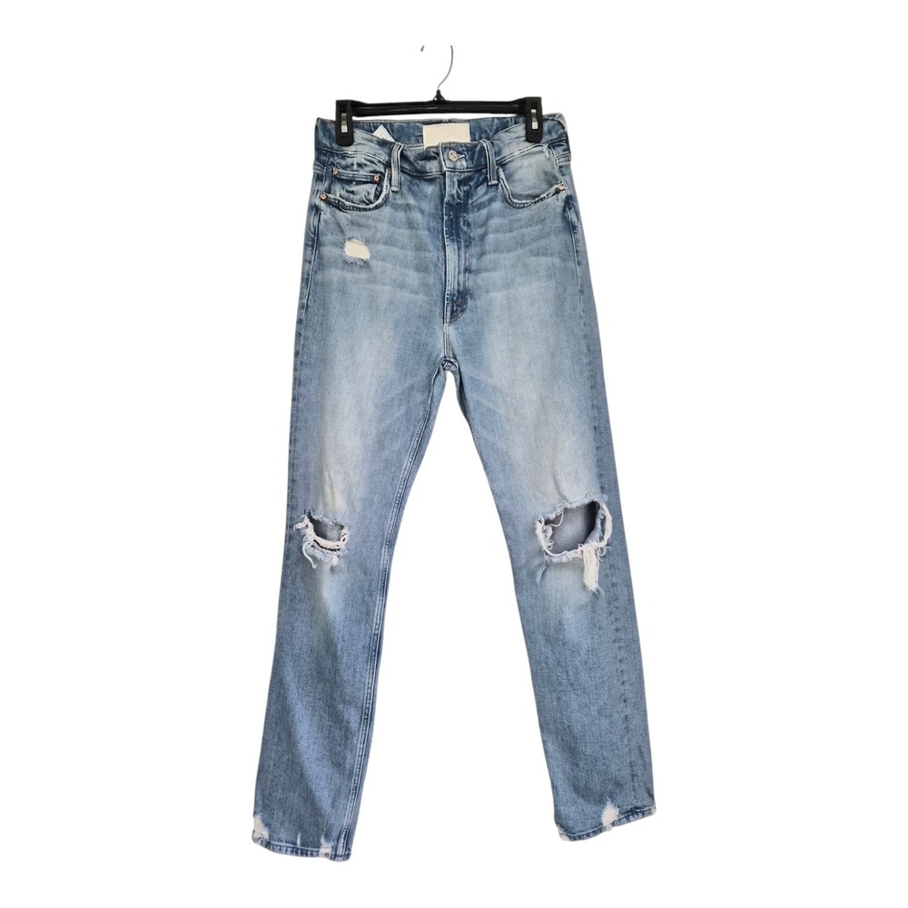 MOTHER Superior High Waisted Rider Skimp Jeans 30 The Confession Distressed